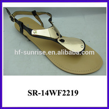 SR-14WF2219 new model women sandals for girls china wholesale sandals fashion flat summer sandals for women